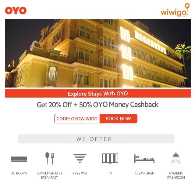 Make your “Monsoon Ride” free with WIWIGO by booking hotels at destinations with OYO